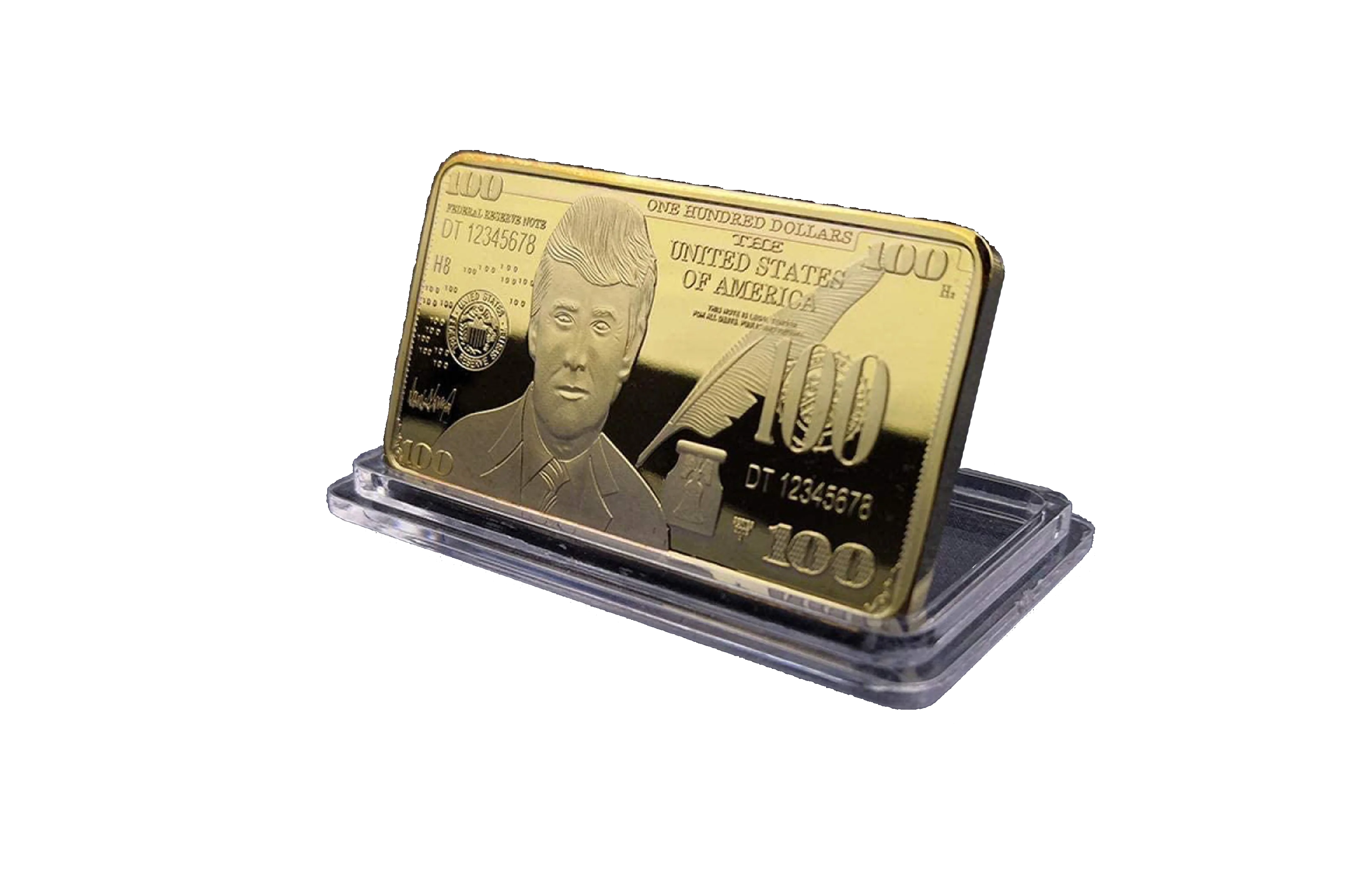 Trump $100 Gold Bar - Image 2