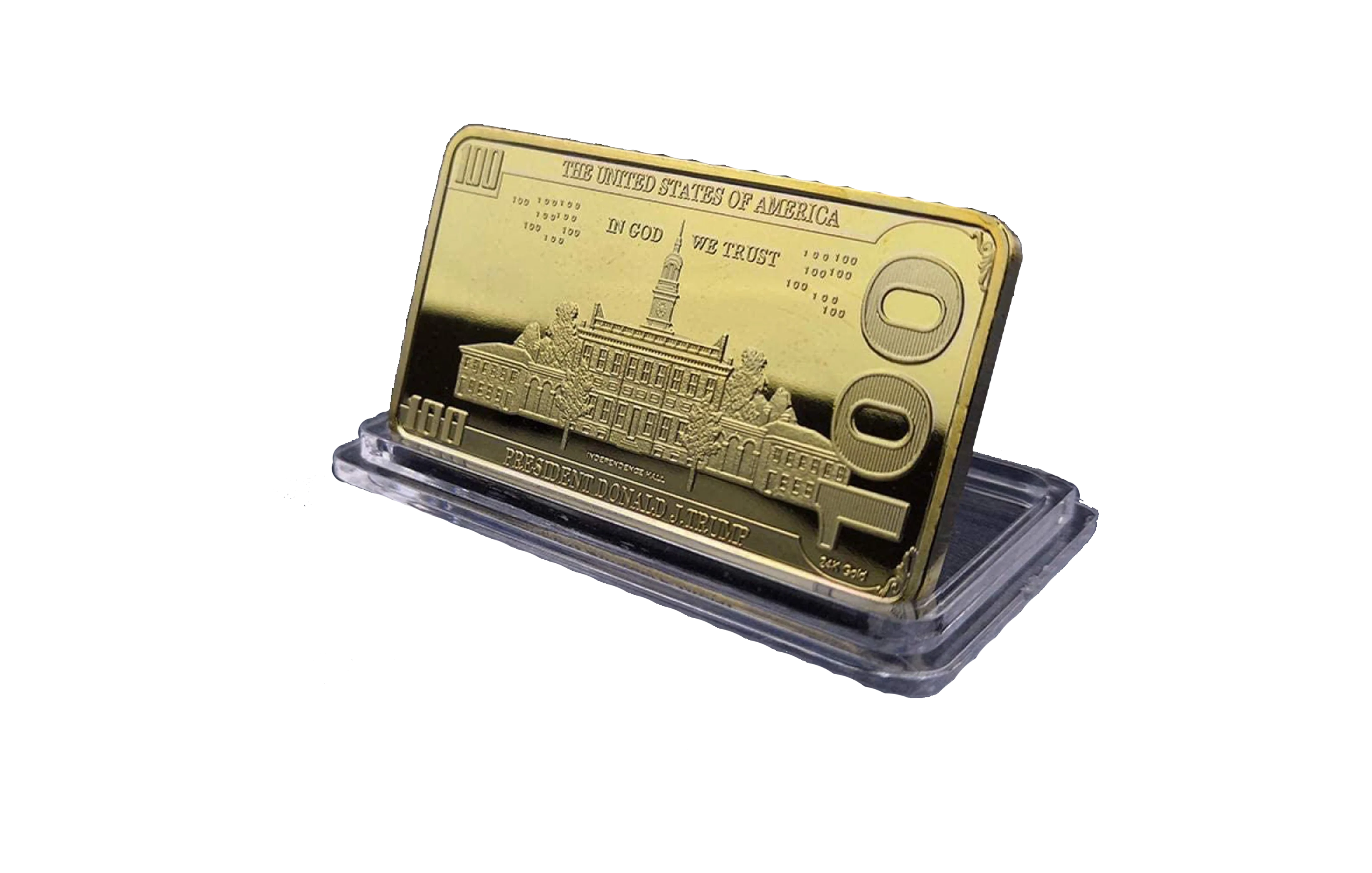 Trump $100 Gold Bar - Image 3